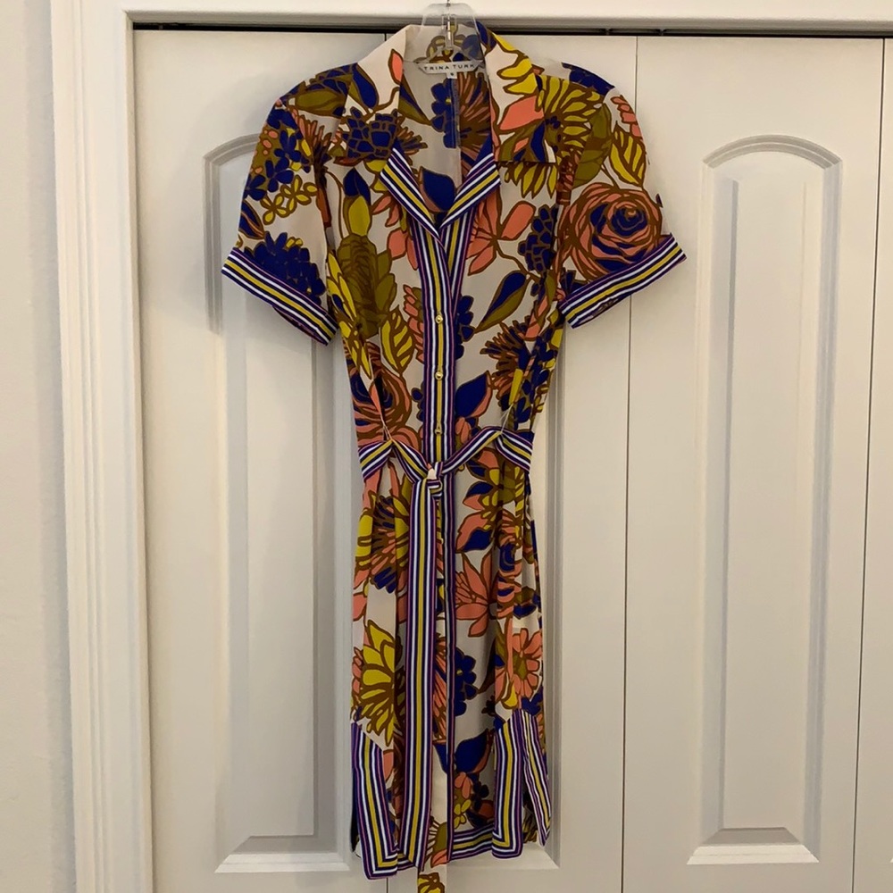 Trina Turk silk colorful dress
